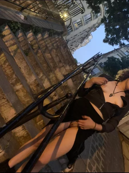 No panties on a night out in Paris by consciousk1tten