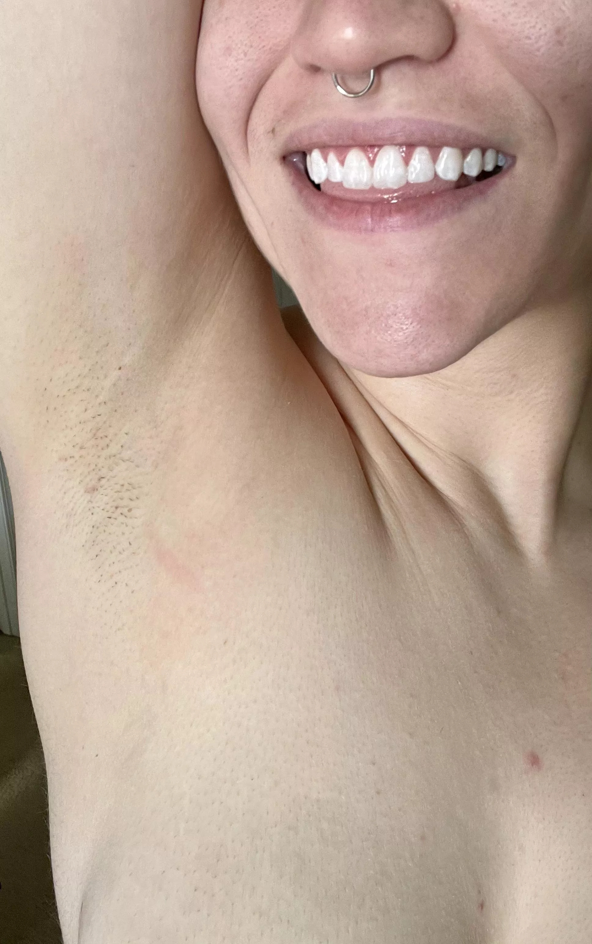 No time to shave this morning means some cute stubble for the day 😘 posted by charlotttte93