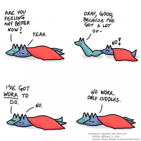 No work. Only cuddles by Atrus314