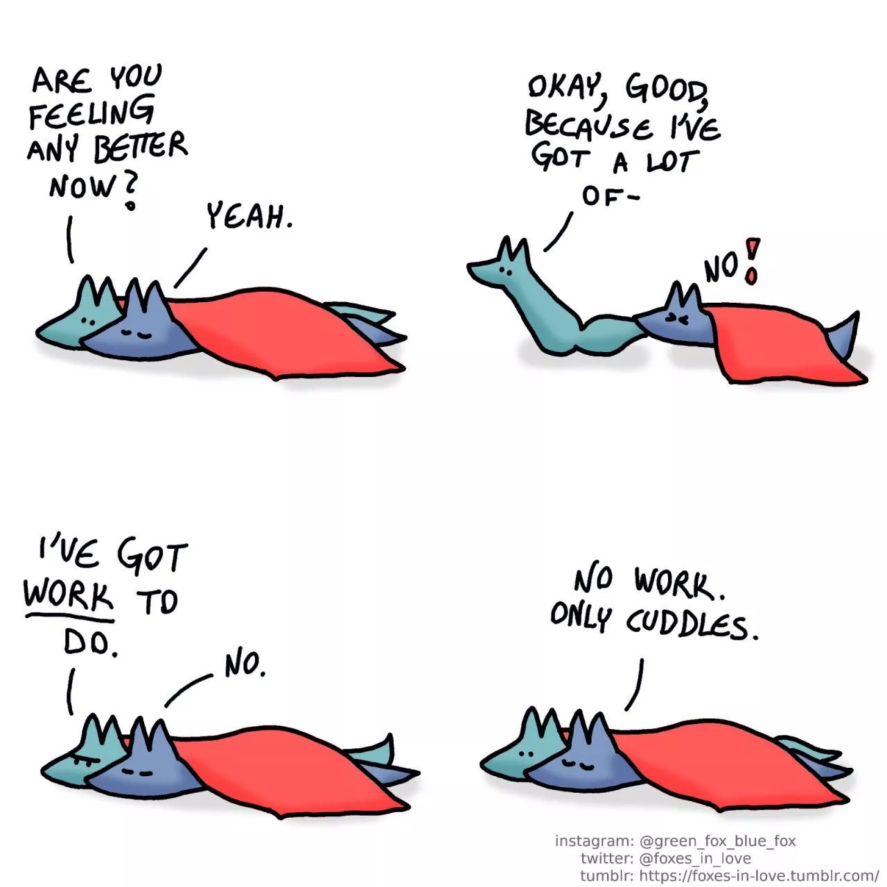 No work. Only cuddles posted by Atrus314