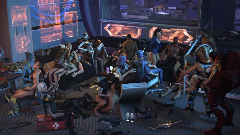 Normandy shore party by Realguy45