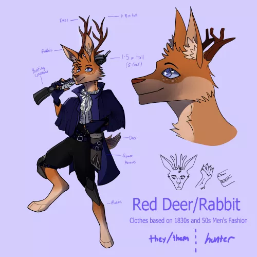 not a furry but I made a fursona and idk where else to put it by JayJay-7