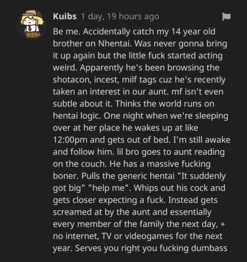 Not a ph or xvid comment but it's funny none the less by IWatchFailures