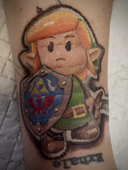 Not a selfie, but thought I’d show off my new Link patchwork tattoo to fellow gaymers by itschristmas_letsgo