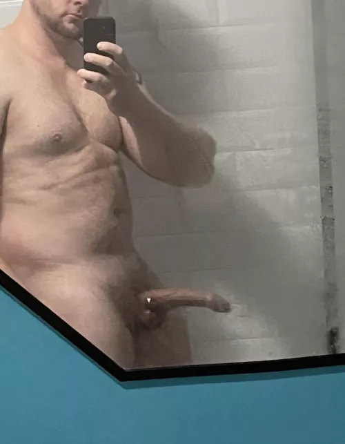 Not often I get a side on cock shot - what do you think? by sausagefat12