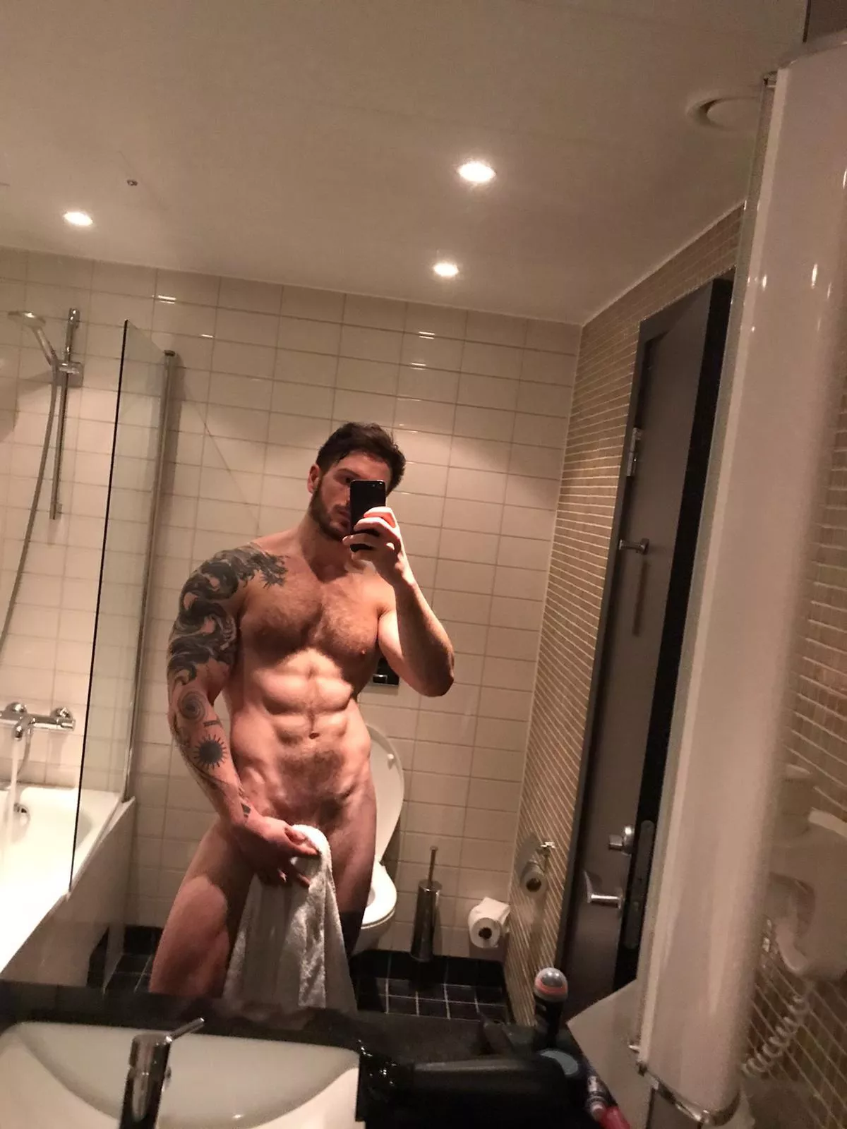 Not quite naked and can’t see the leg tatts but…..enjoy ;P posted by AndThenIWasADragon