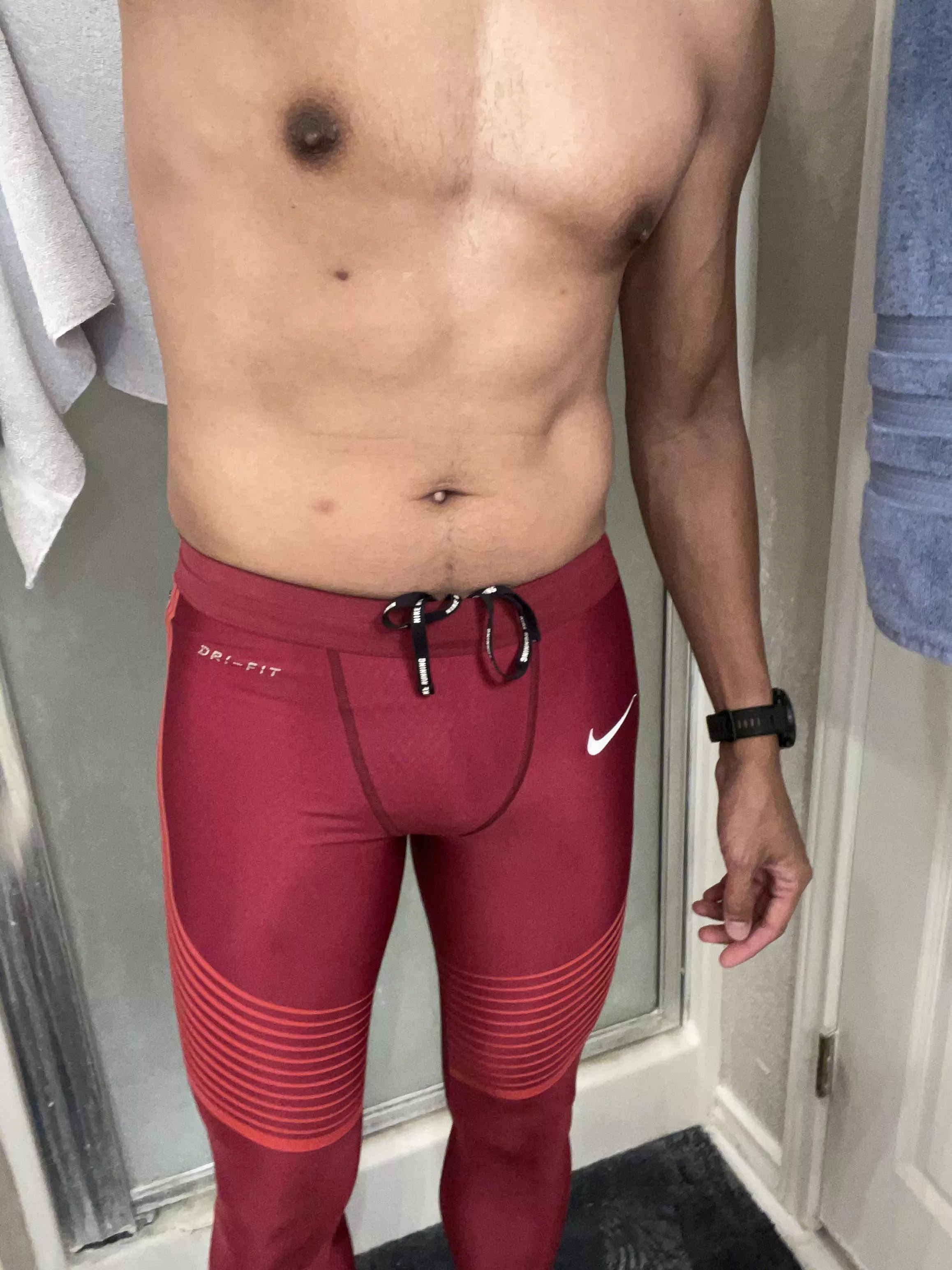 Not regulation but excited to use these tights for hill training tonight posted by CoachTJTeam