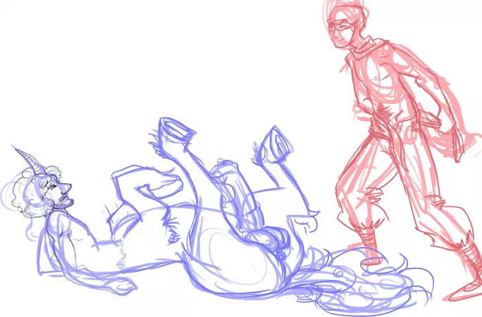 Not sure if Im going to finish, so have a sketch. Danny/Brian centaur peen [NSFW] by Kelso-Crazy