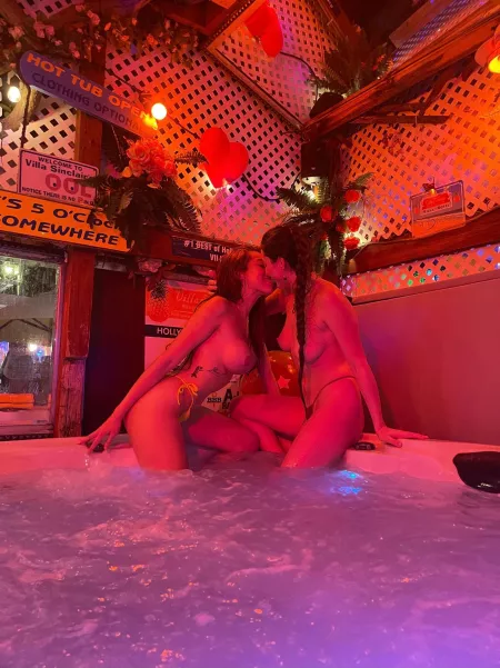 Not sure if the “clothing optional” at the bar was a joke or not lol but we just went for it by AlittleFlexible