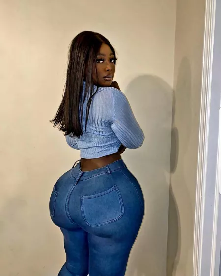 Not sure what's better her chocolate skin or them Jean's 🙂🙂 by [deleted]