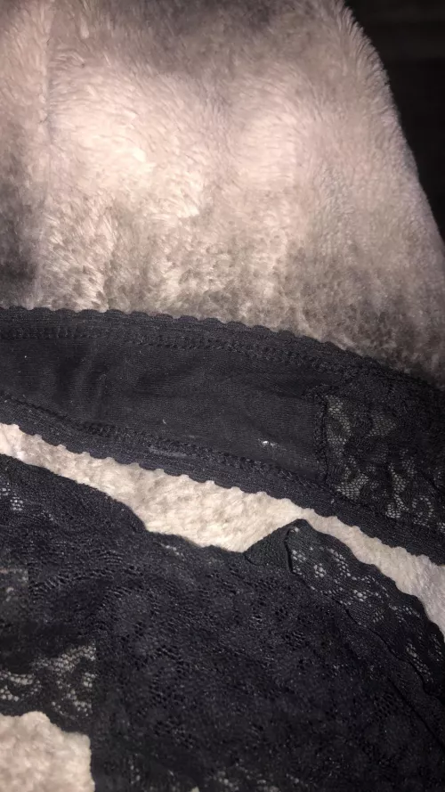 Not very dirty but a little stain there by Hornyhubby2409