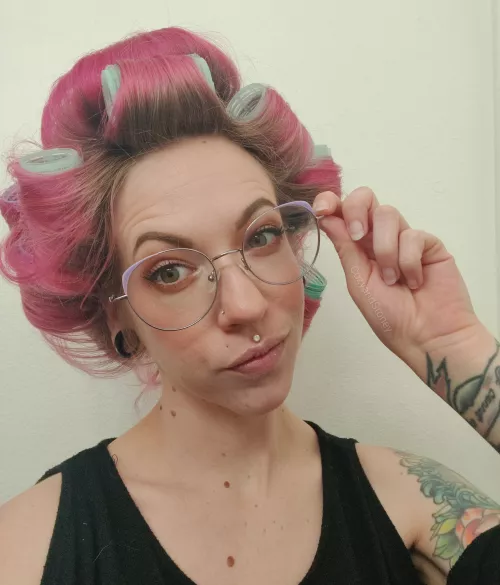 Not your grandma's roller set... by cozyandstoney