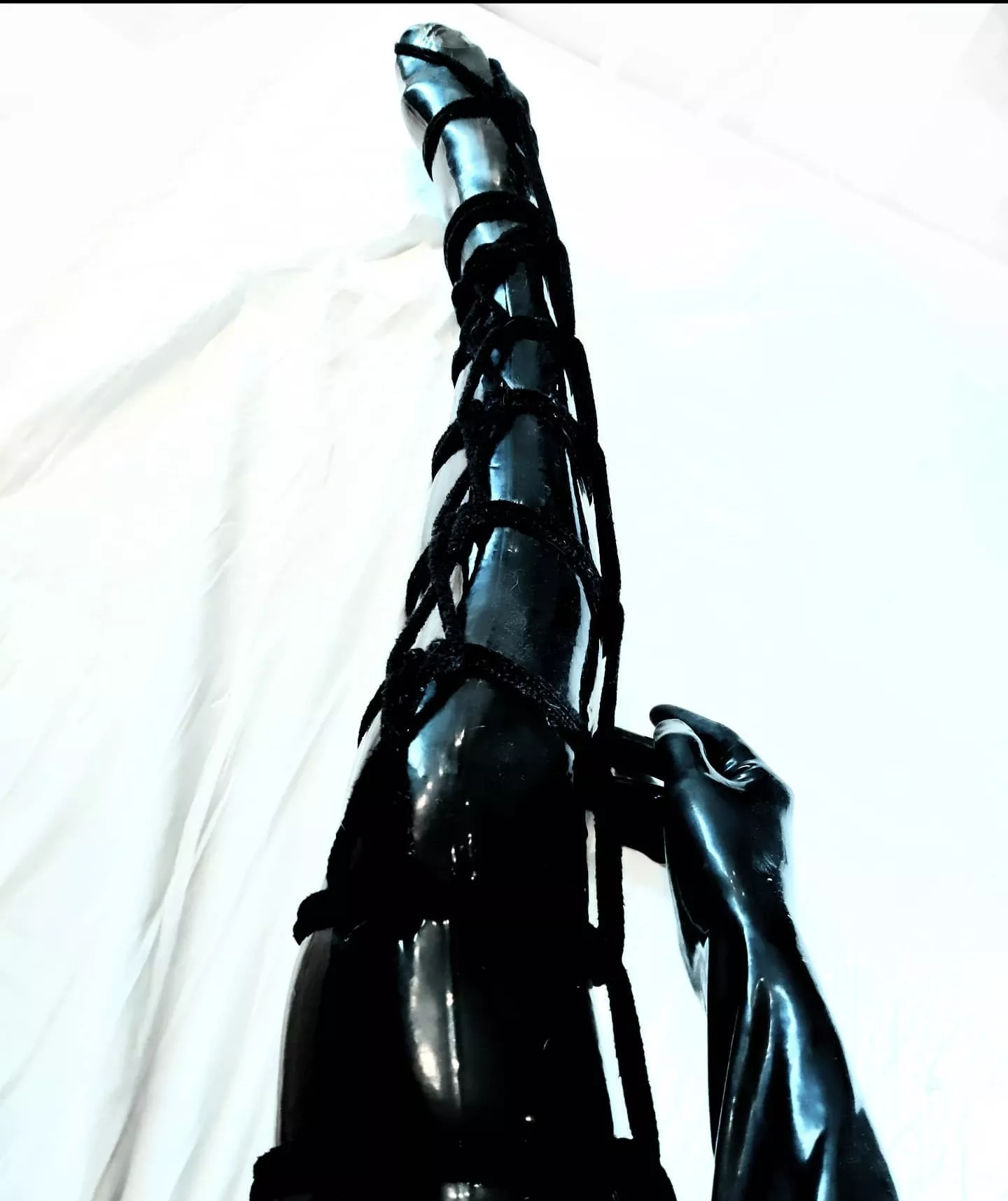 Nothing beats a tight heartladder tie on some latex stockings! posted by frauwke
