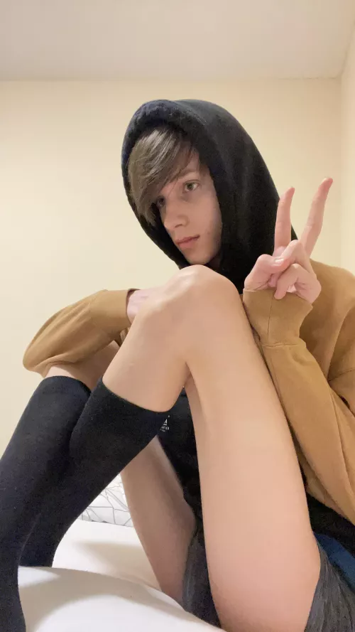 nothing here just a boy in a hoodie hehe!😉 by Glittering_Rise_8714