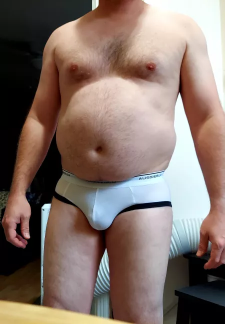 Nothing like a clean pair of briefs after working and playing all day by Homo_gone_wild