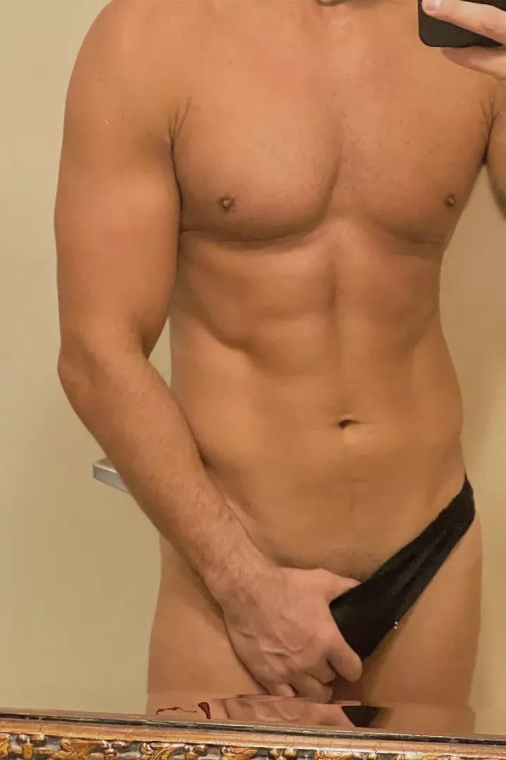 Nothing more sensual than a simple black thong. For me, silk because it feels sooooo good on my cock. The back going deep through my ass cheeks is heaven. I’m a free sexual spirit just love fit…so fit women, fit men or something in between, let’s t posted by kartan1002
