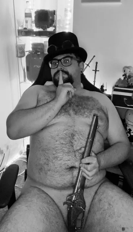 Nothing to see here. Just cleaning my pistol. by miky-9-9