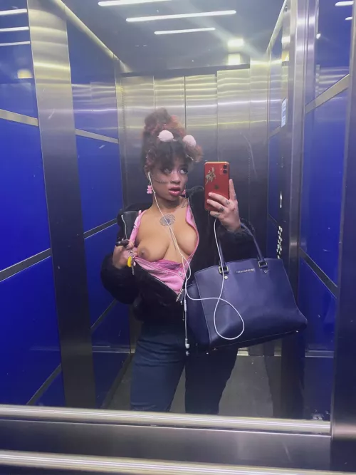 Nothing to see here, Just me being a slut in my elevator by -GUS___