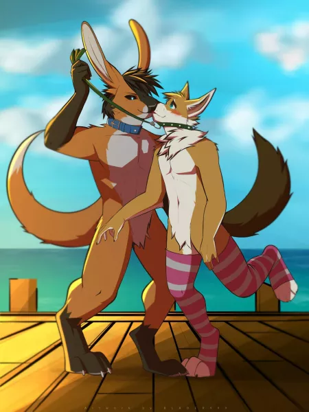 Now be a good puppy for your alpha - Art by me @masterblader191 (Twitter) by Blader191