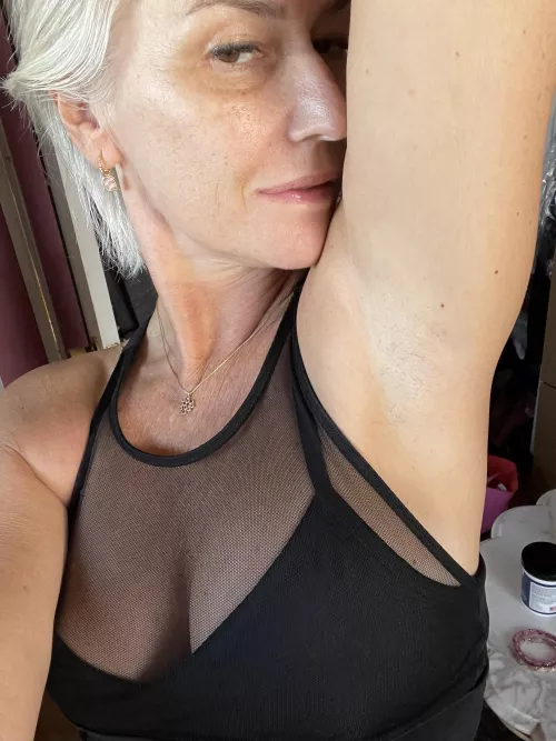 Now I have to get this sports bra off ! by TheGoldenGilf