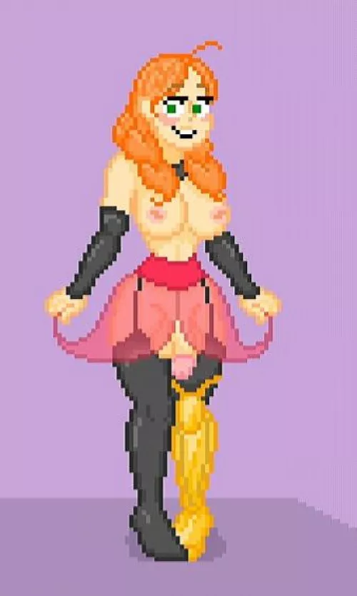 Now Introducing... Elva! A special character of mine who has a golden prosthetic leg by thefrypanman