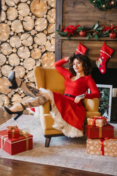 Now it’s Christmas time! What do you think about my outfit? by sasharedkaya