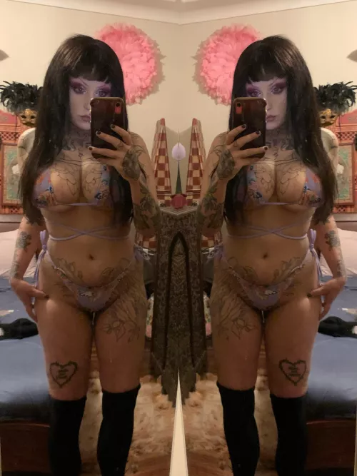 Now that I’ve lost some excess weight I’m eager to start my transformation properly 🥰 Fillers, thread lift, BBL and fake tits… If you’d like to help me because the perfect goth bimbo whore message me 😚 by 1ssuezsg
