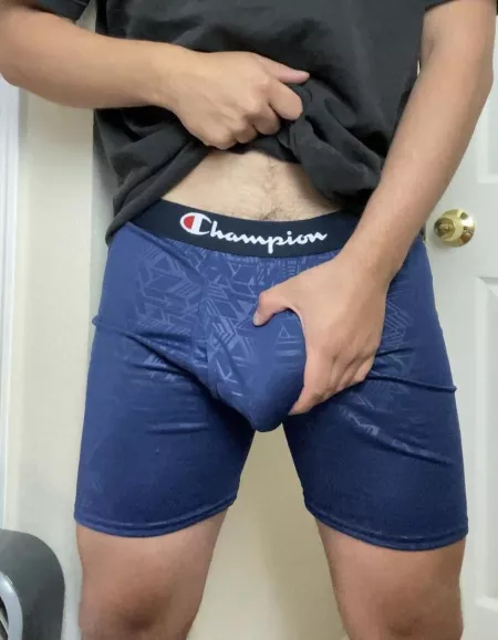 Now that’s a champion bulge by collegebriefs_420