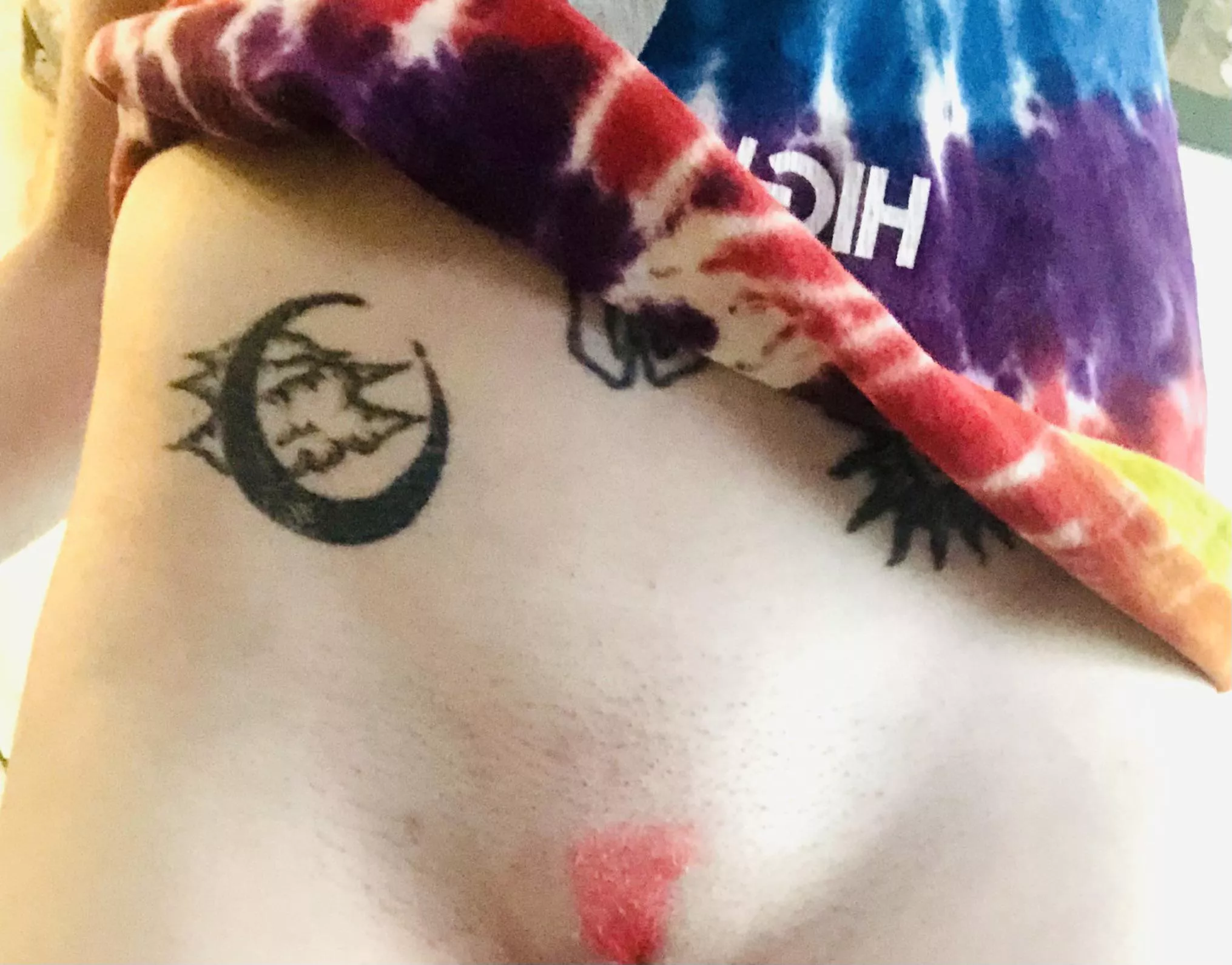 Now the carpet matches the drapes. 😜 posted by mischevious-fox4