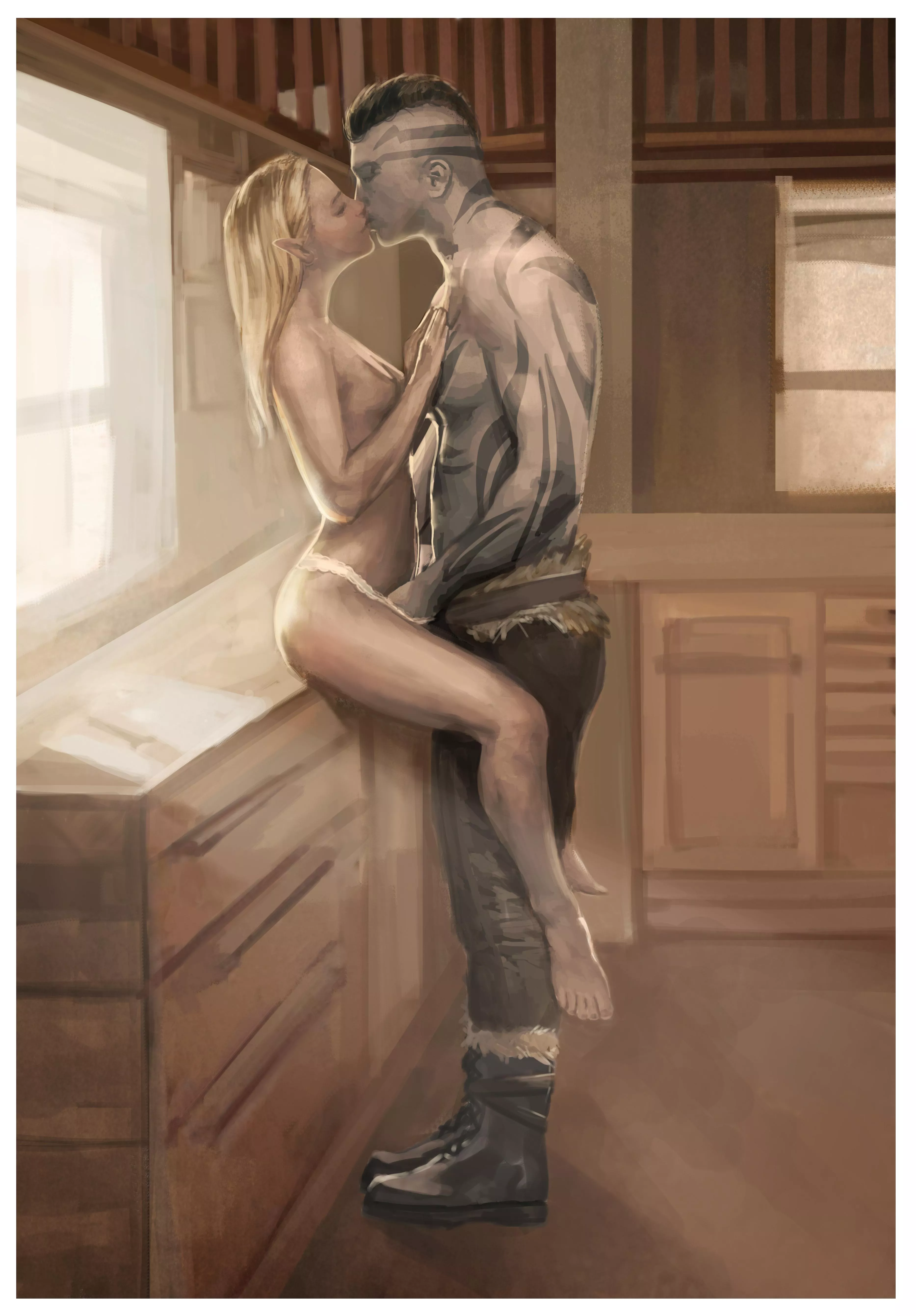 Now, time for their happily ever after. Aster with Quarz living the life they wanted for so long. Artwork by Eleutheria Mandrela posted by Rangerspawn