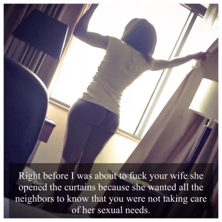 Now you know why the neighbors are always stopping by asking if you need any help around the house. Thanks to u/DapperComposer1 for the pic. by myredditpleasure