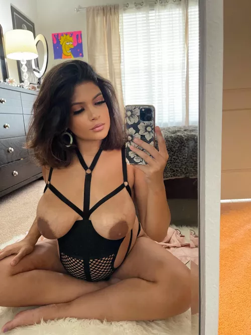 NSFW Could you handle me on top on you with these bouncing in front of your face I want you to play with them with your tongue by Yourpocketpornstar