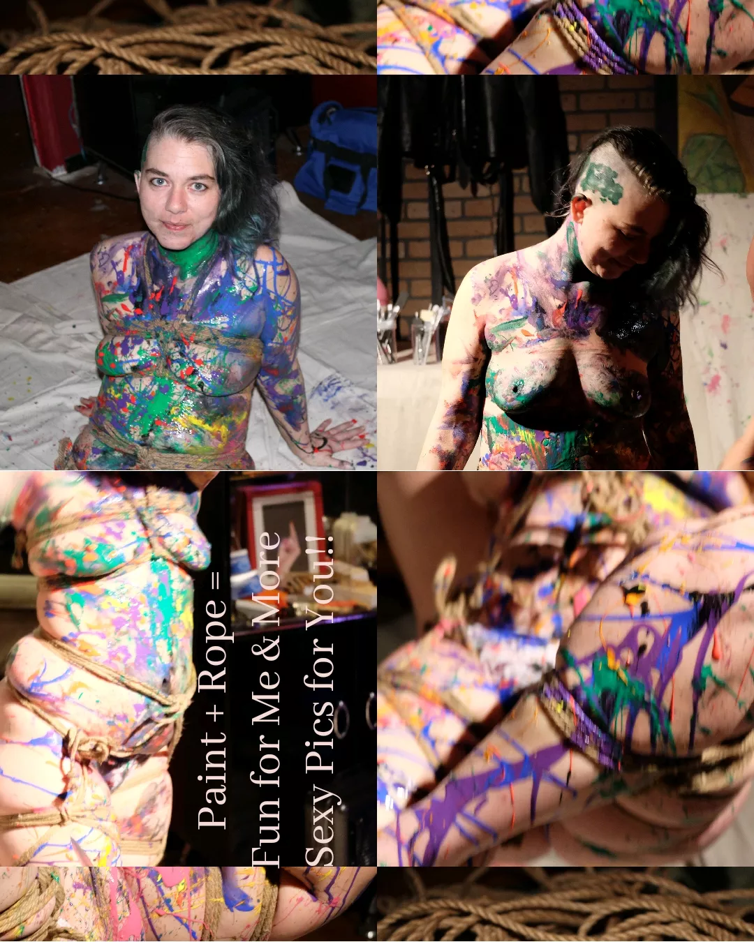 NSFW!! Pairing two things I absolutely LOVE!! Rope & Art!! 💙💙💙 posted by DomlyPrincess