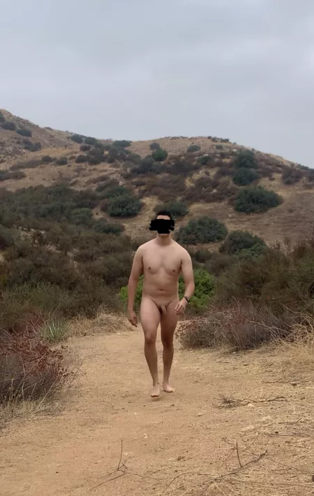 Nude on a trail by NudistInLosAngeles