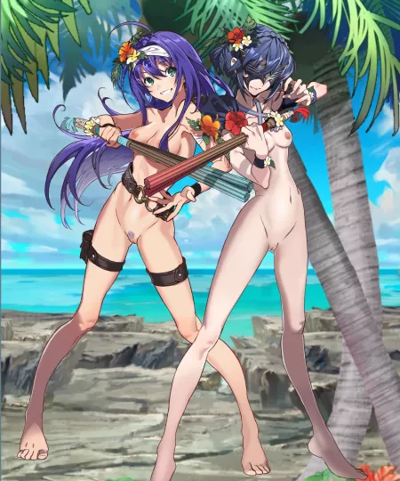 Nude Summer Lucina and Mia!! Enjoy! by SamuraiJam34