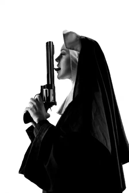 Nun with a Gun by spatterday