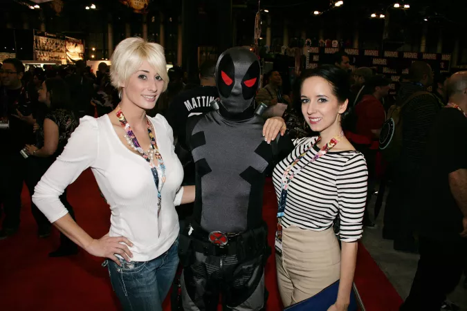 NYC 2011 with Marie-Claude Bourbonnais (and Deadpool) by thewhargoul