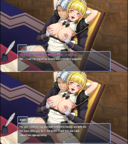 Obedient Maid Brainwashing (Star Knightess Aura) by aura-dev