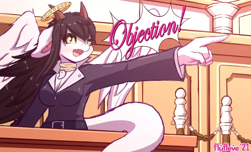 Objection! ✨ (Art by me: @fluffeve on Twitter) by fluffeve
