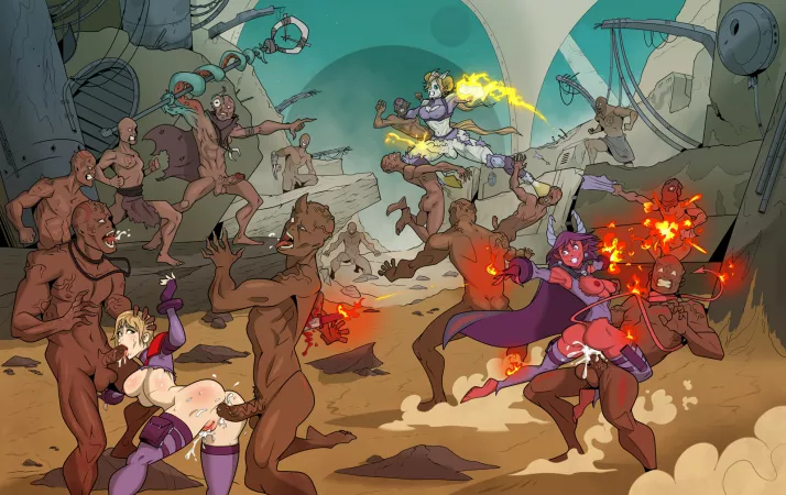 Obluda, Nevyara and Ava Liberty Battle-Fuck (Sketchy-Vagrant-Joe) by EnigmusPrime