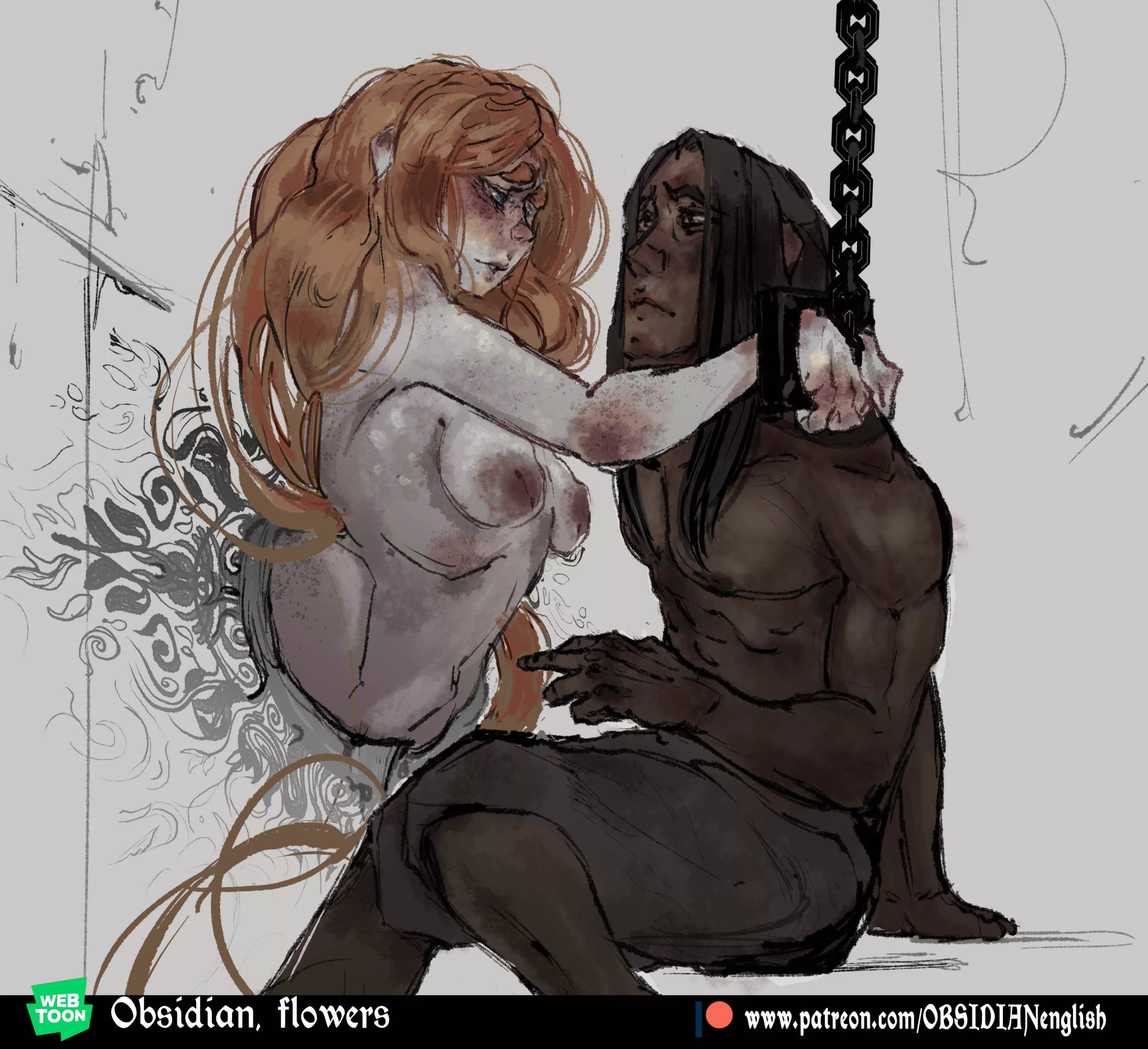 Obsidian, flowers and scarlet posted by NOTBUCKLER