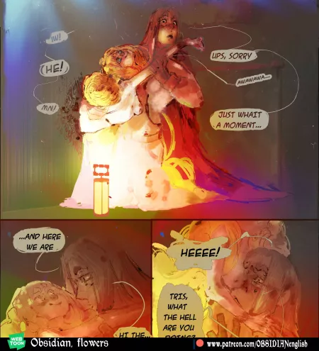 Obsidian, flowers and scarlet by NOTBUCKLER