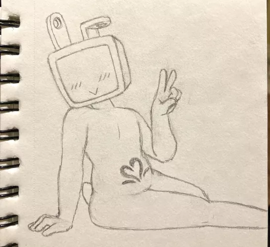 (OC) A robo bun, just hanging out! 🔌📺 by DizzyDayzee