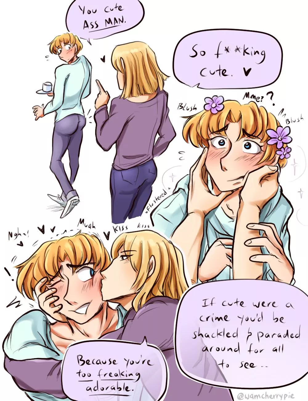 [OC] Aggressive compliments (with a loving subtext) posted by wamcherrypie