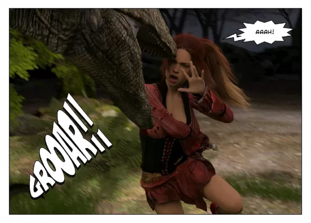 [OC] ALENA OF DRAGONBORN from the comic series DRAGON SWORD COMIC in action! by DragonSwordComic