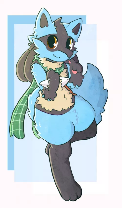 [OC] [Art] Another Lucario drawing because I can’t freaking stop (@shen_tokki) by TheGumpSquad