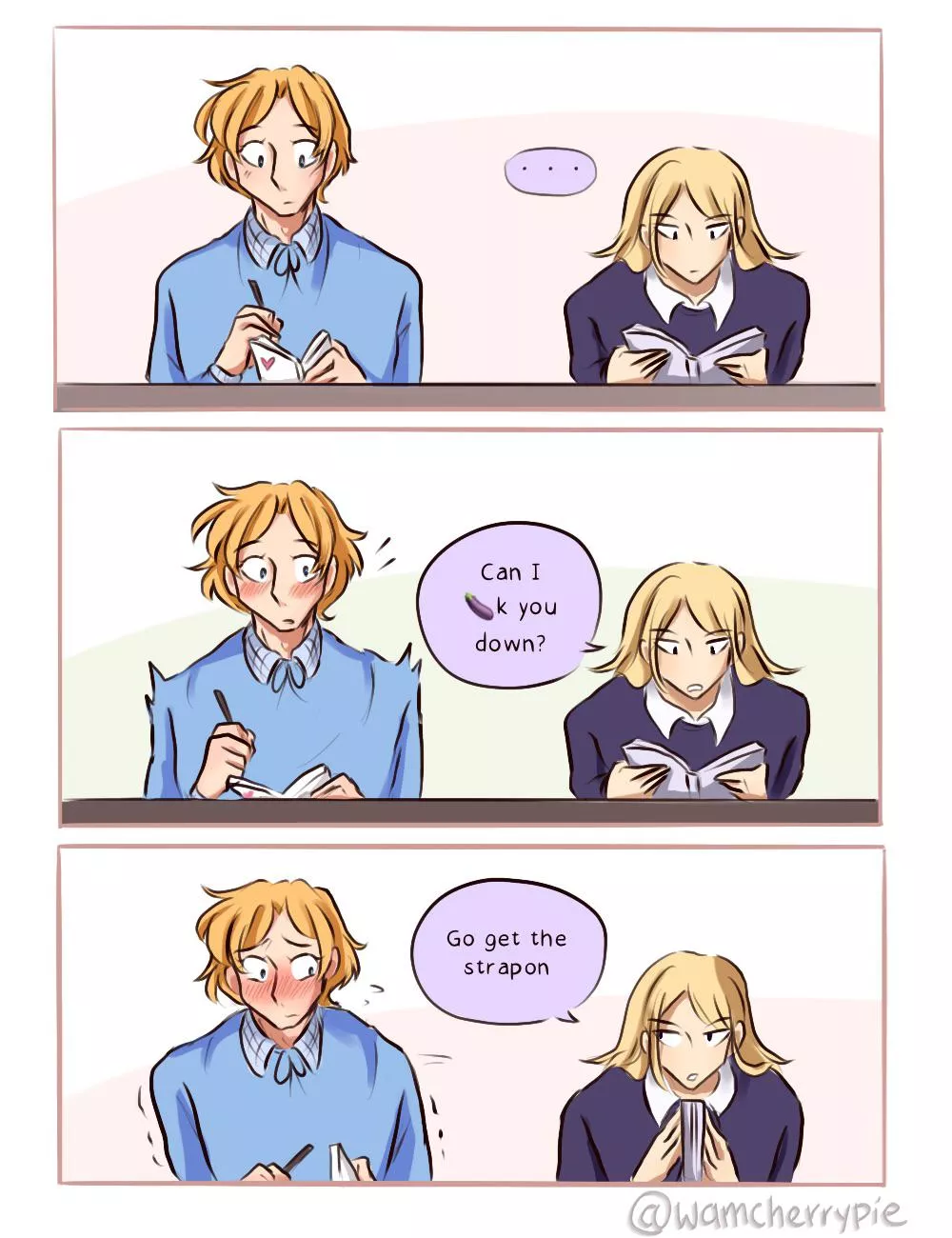 [OC] Catching him off guard, in the most random times posted by wamcherrypie