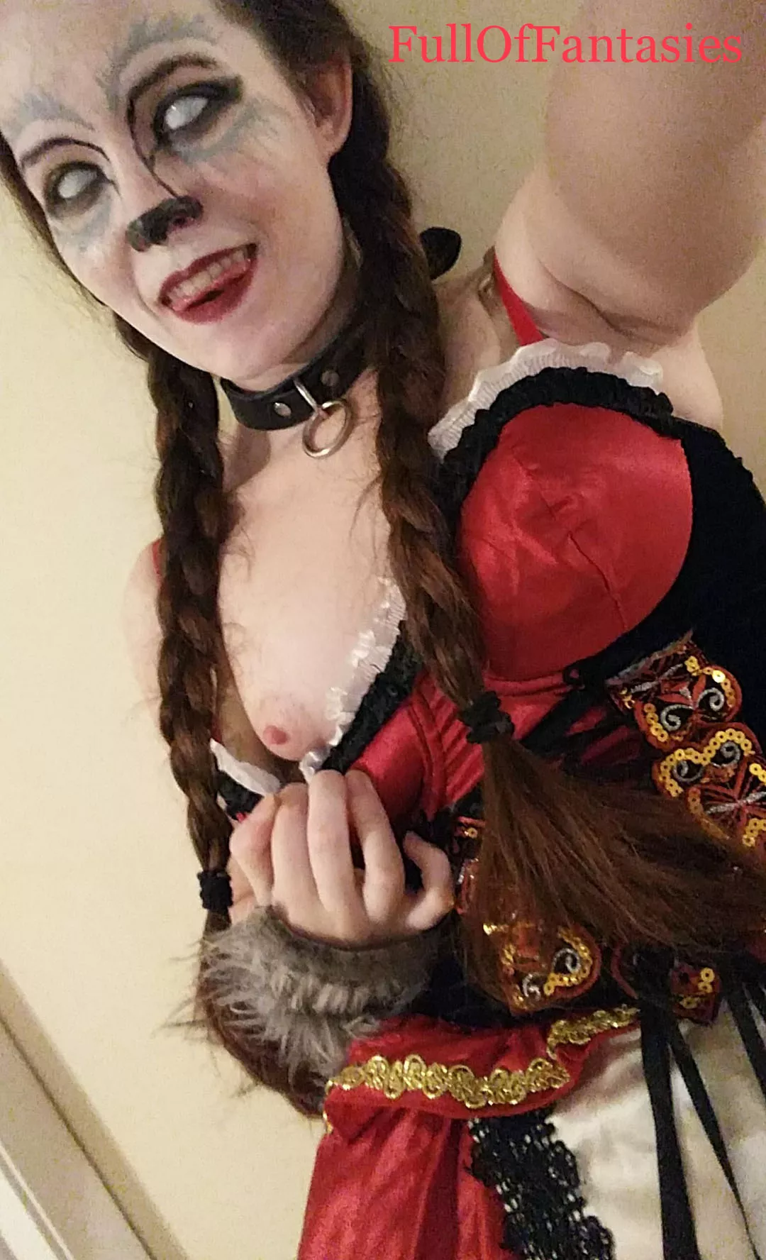 [OC] Celebrating Halloween all month, here's my creepy-sexy red riding hood! posted by fulloffantasies
