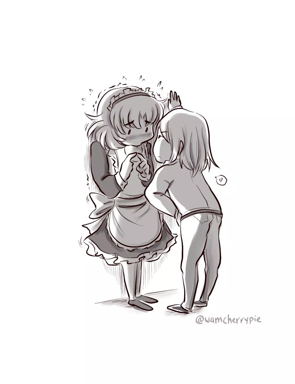 [OC] Cornered.. what’s she gonna do to him? ♡ posted by wamcherrypie