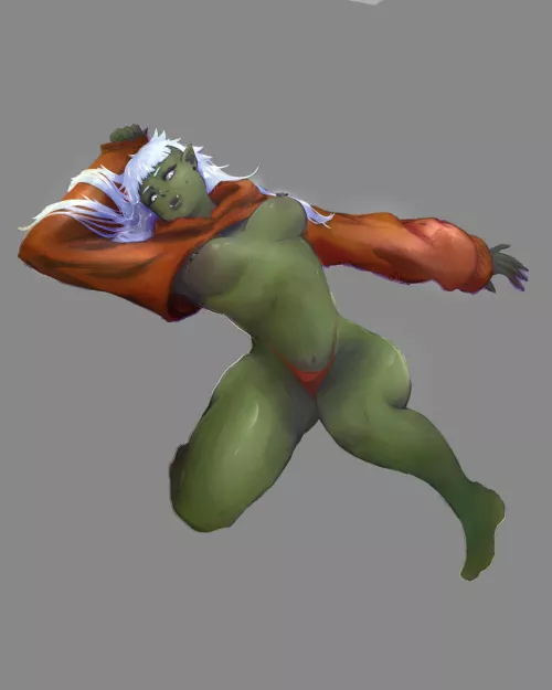 (OC) cute alt orc gf by babyplant-